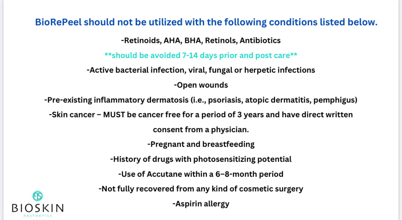 BioSkin BioRepeel TCA Peel (Series of 3) *Service