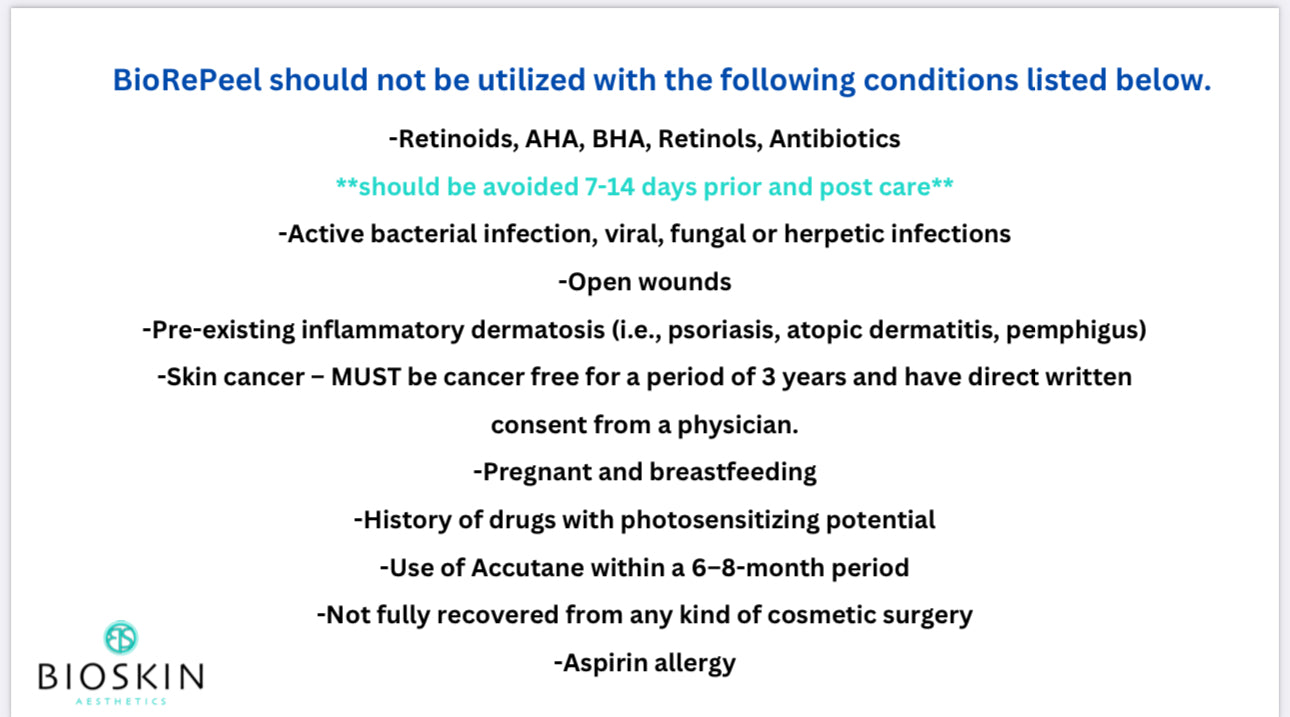 BioSkin BioRepeel TCA Peel (Single) *Service
